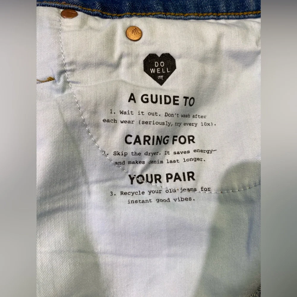NWT MADEWELL DENIM HI-RISE CUTOFF DENIM SHORTS, JEAN SHORTS- SIZE 37, 14, 16 - Picture 10 of 16